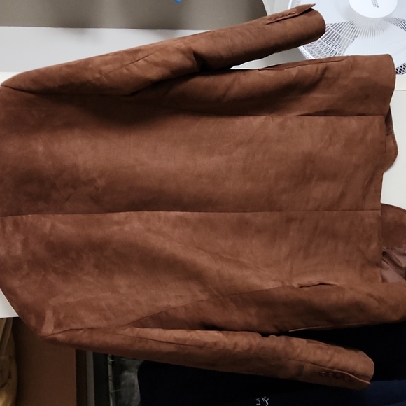 Men's Suede blazer 3 button - Picture 3 of 3